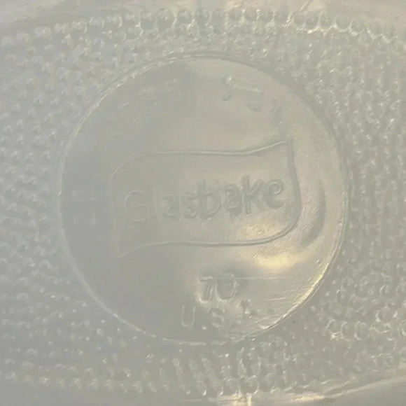 2 - Glasbake 1970s Casserole Dishes Green Daisy Milk Glass MCM Kitchen - Picture 10 of 11